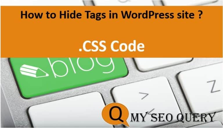 how to hide tags in wordpress website