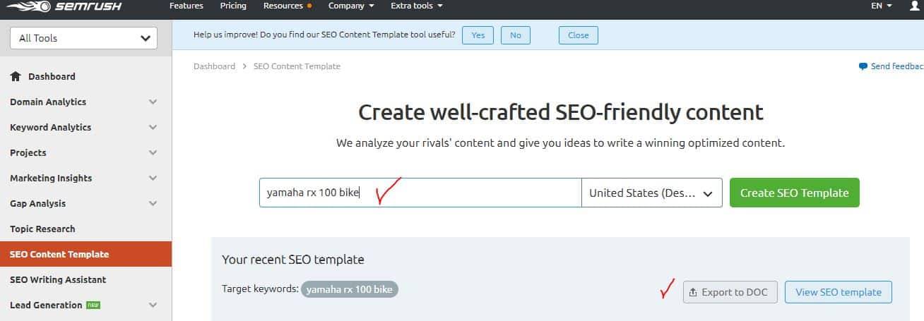 Create Seo Template