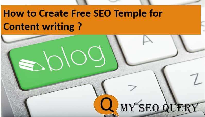 free seo template for content writing