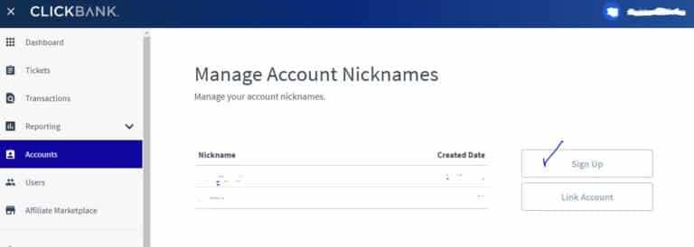 create account nickname