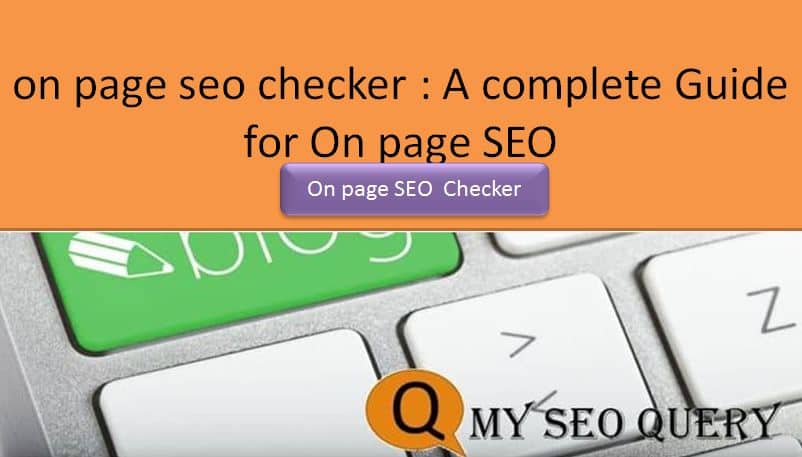 on page seo checker tool