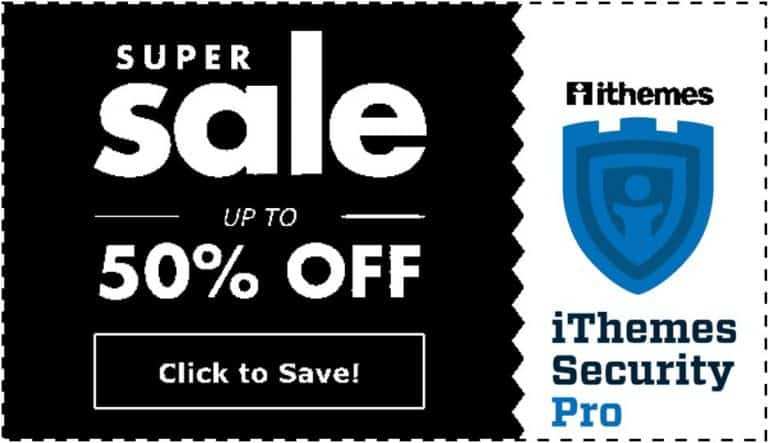 iThemes Security Pro Black Friday & Cyber Monday Coupon Code 2022 – 50% Off Live Offer