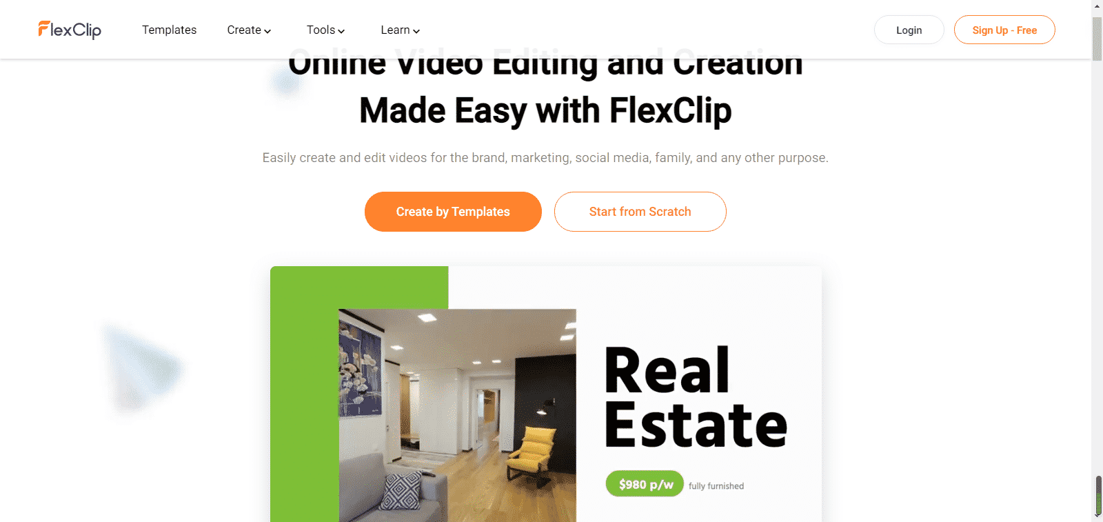 Visit www.FlexClip.com