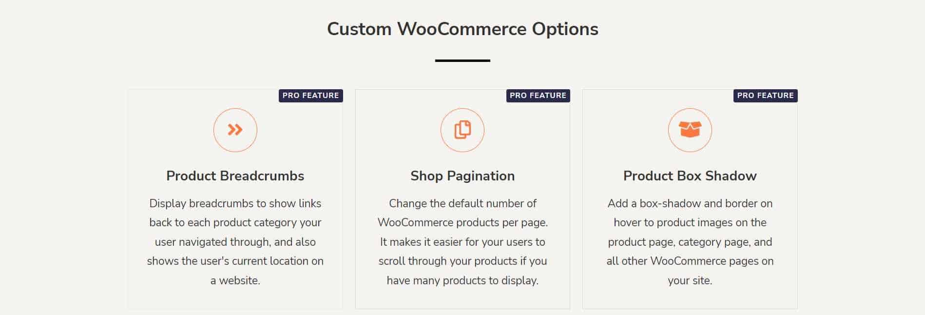 Custom WooCommerce Options