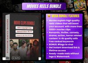 300 GB (2000+) Movies (Copyright Free) Bundle Ready-to-Use