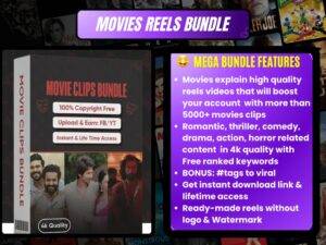 300 GB (2000+) Movies (Copyright Free) Bundle Ready-to-Use