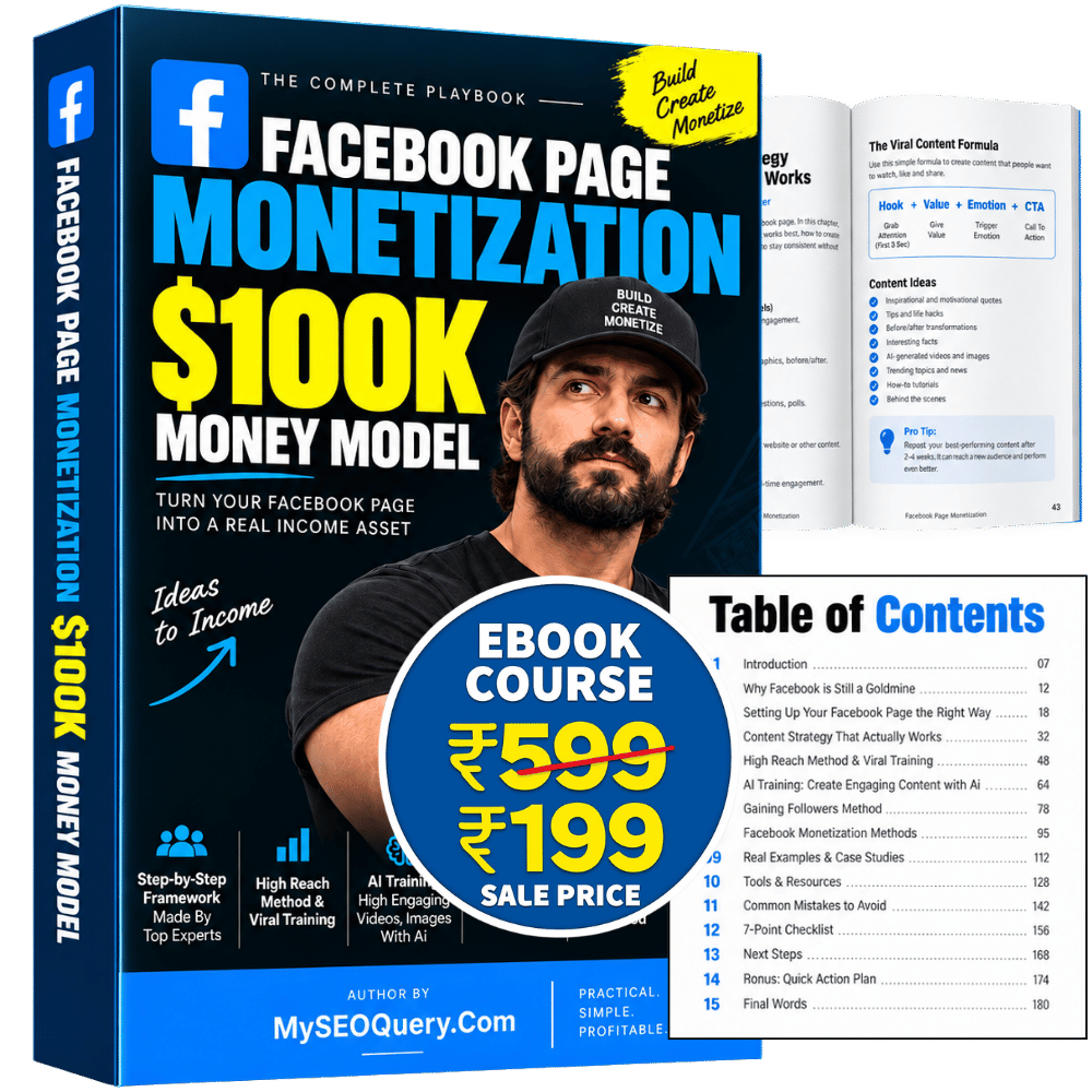 (Updated) New Facebook Page Monetization Growth (FB) 1 Facebook Monetization Ebook