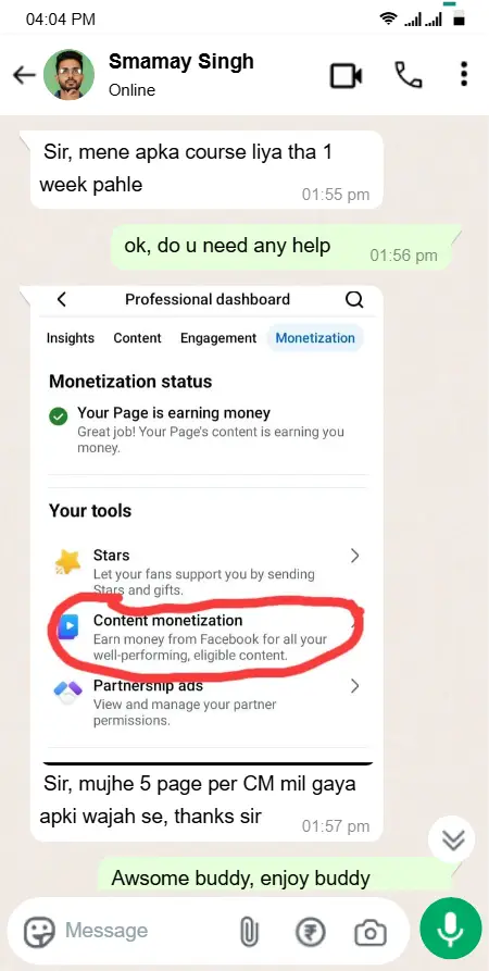 (Updated) New Facebook Page Monetization Growth (FB) 24 11whatsapp chat 12